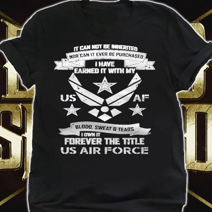 Forever The Title Us Air Force Military Veteran Pride Pullover Shirt t-shirt shirt