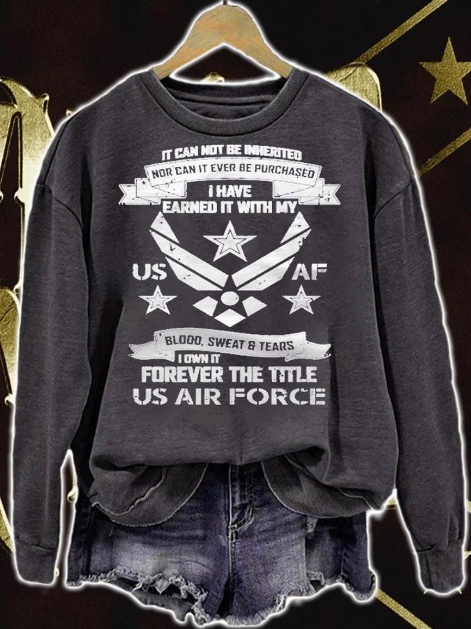 Forever The Title Us Air Force Military Veteran Pride Pullover Shirt t-shirt sweatshirt