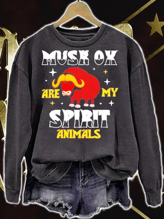 Musk Ox Are My Spirit Animal T-Shirt t-shirt sweatshirt