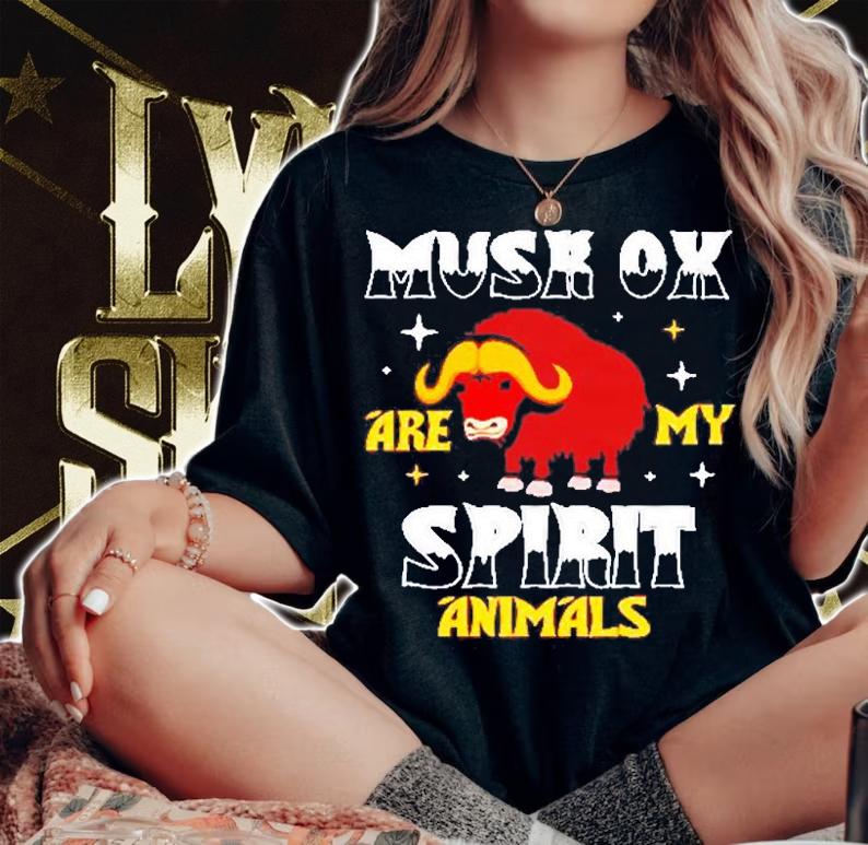 Musk Ox Are My Spirit Animal T-Shirt t-shirt woman shirt