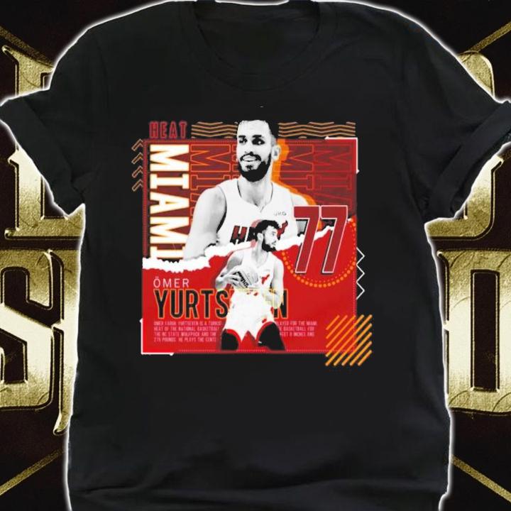 Omer Yurtseven Miami Heat Basketball Paper Poster Heat Shirt t-shirt shirt