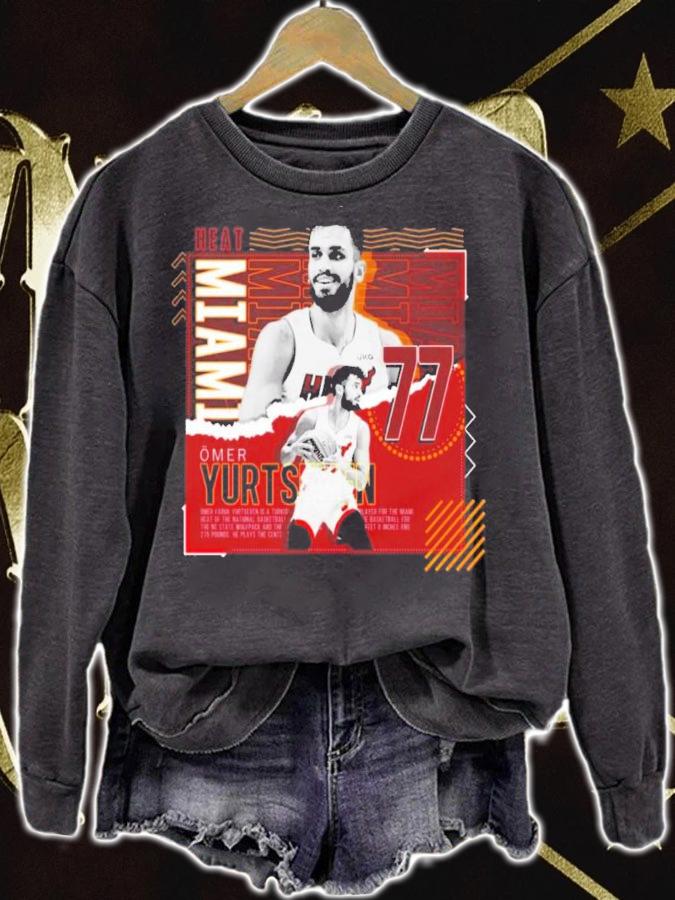 Omer Yurtseven Miami Heat Basketball Paper Poster Heat Shirt t-shirt sweatshirt
