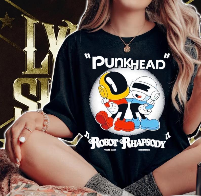 Punk Head Robot Rhapsody Shirt t-shirt woman shirt