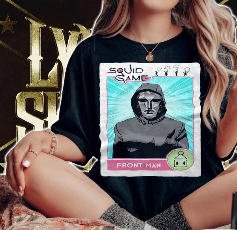 Squid Game front Man card T-shirt t-shirt