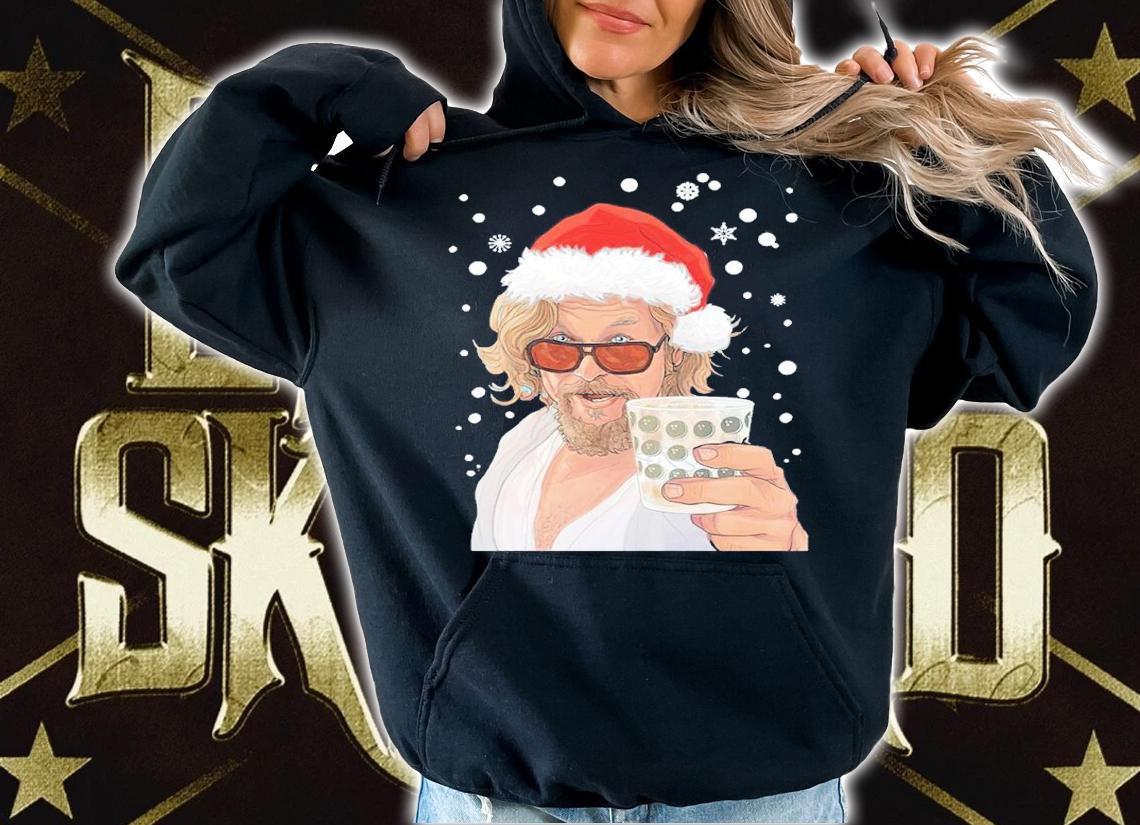 The Big Lebowski Santa Merry Christmas Dude Shirt t-shirt hoodie