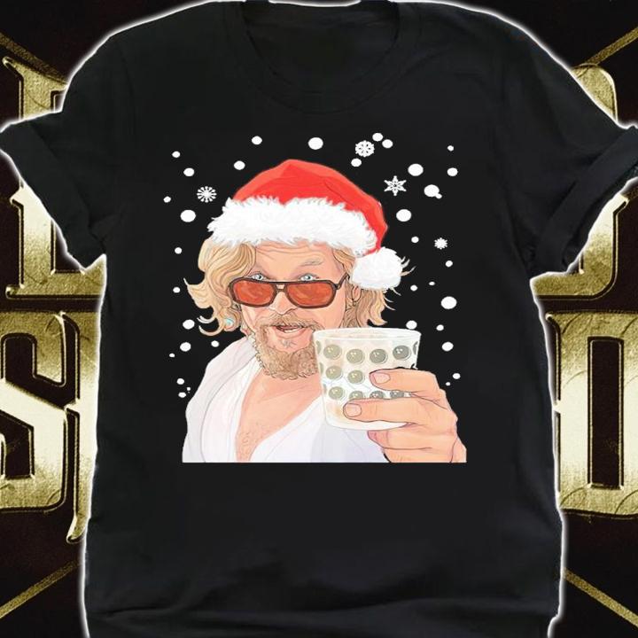 The Big Lebowski Santa Merry Christmas Dude Shirt t-shirt shirt
