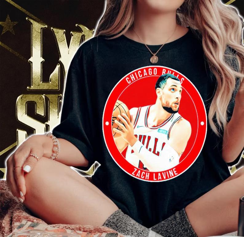 Zach Lavine Chicago Bulls Basketball Player Shirt t-shirt