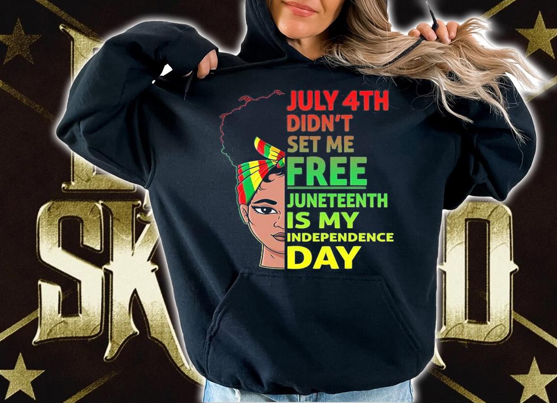 Juneteenth Black Queen Independence 1865 Freedom Woman Girls T-Shirt t-shirt hoodie