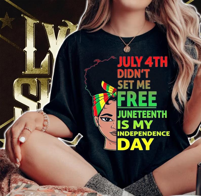 Juneteenth Black Queen Independence 1865 Freedom Woman Girls T-Shirt t-shirt woman shirt