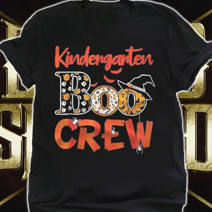 Kindergarten Boo Crew Teachers Students Halloween Costume Shirt t-shirt