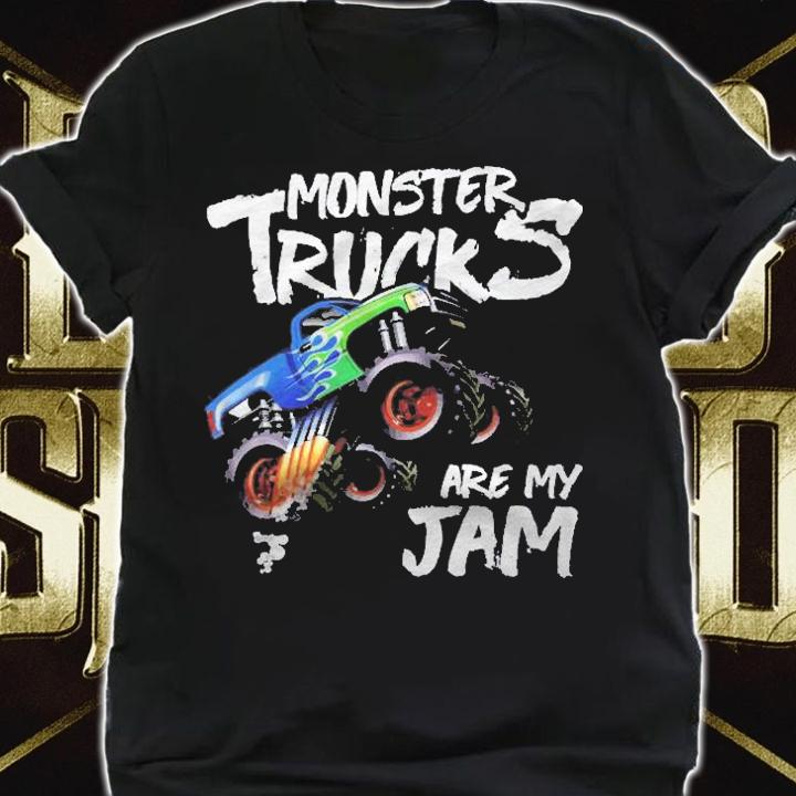 Monster Truck Are My Jam Vintage Retro Racing Trucks Lover Shirt t-shirt