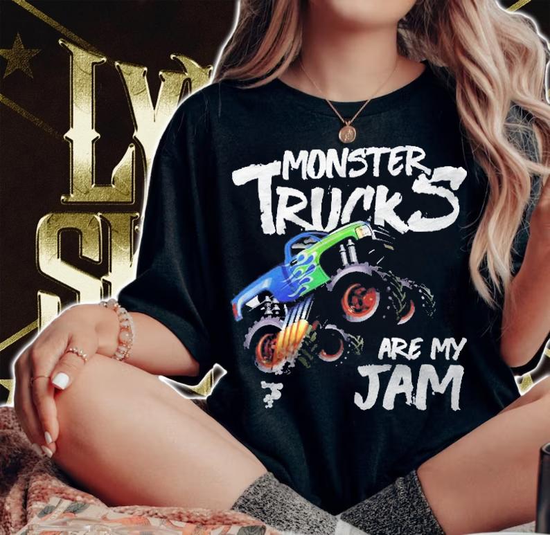 Monster Truck Are My Jam Vintage Retro Racing Trucks Lover Shirt t-shirt