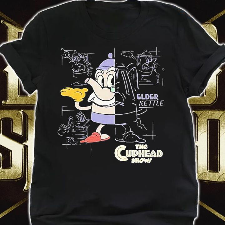 The Cuphead Show Elder Kettle Blueprint Poster T-Shirt t-shirt