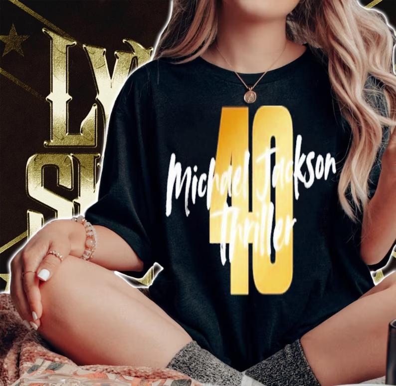D49k Michael Jackson Thriller 40 shirt t-shirt woman shirt