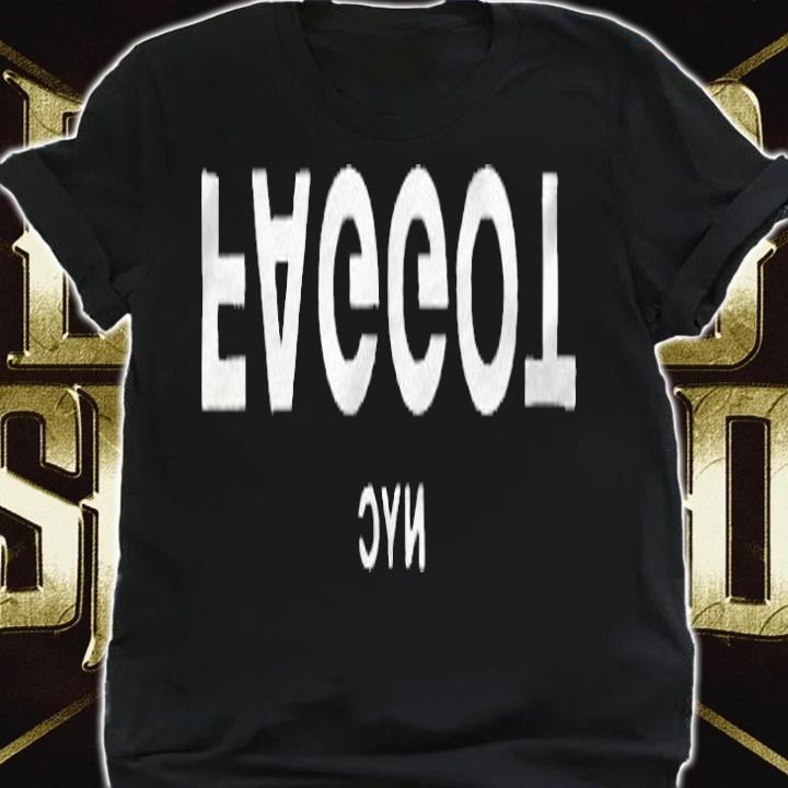 Faggot NYC text logo T-shirt t-shirt shirt