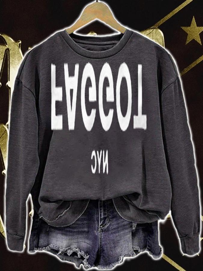 Faggot NYC text logo T-shirt t-shirt sweatshirt
