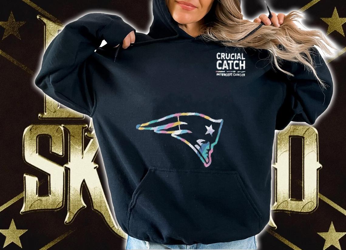 New England Patriots football team crucial catch intercept cancer T-shirt t-shirt hoodie