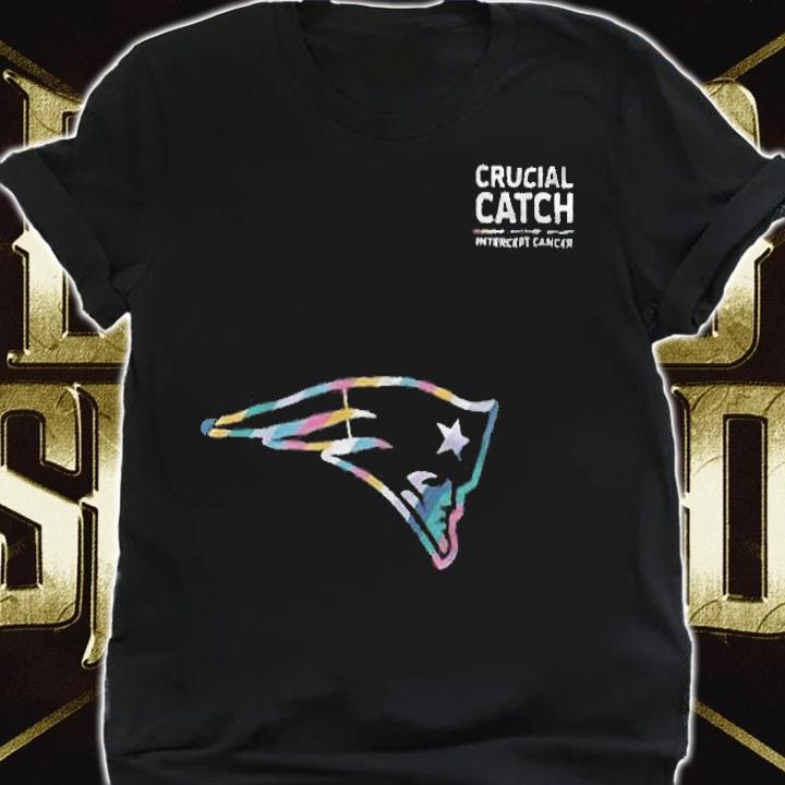 New England Patriots football team crucial catch intercept cancer T-shirt t-shirt shirt
