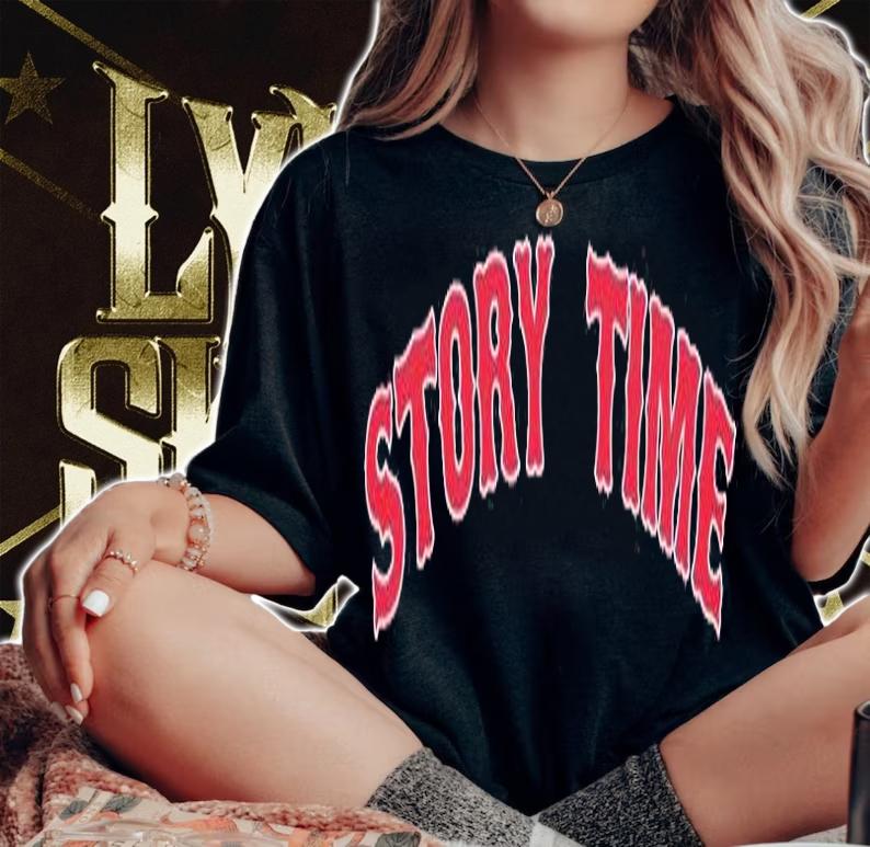 Story Time Baseball T-Shirt t-shirt woman shirt