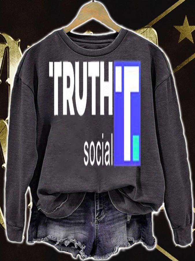 Truth Social Media Truth Social Trump T-Shirt t-shirt sweatshirt