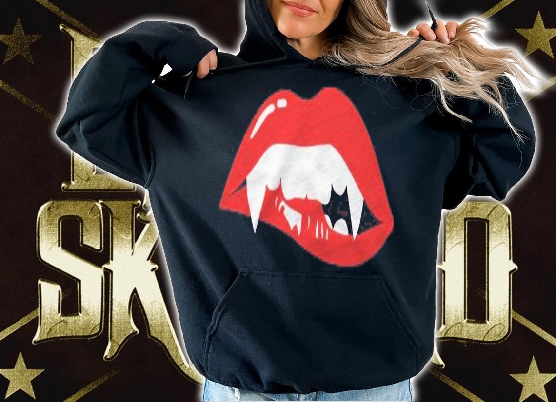 Vampire  Sexy Lips Teeth Lazy Halloween Costume Shirt t-shirt hoodie