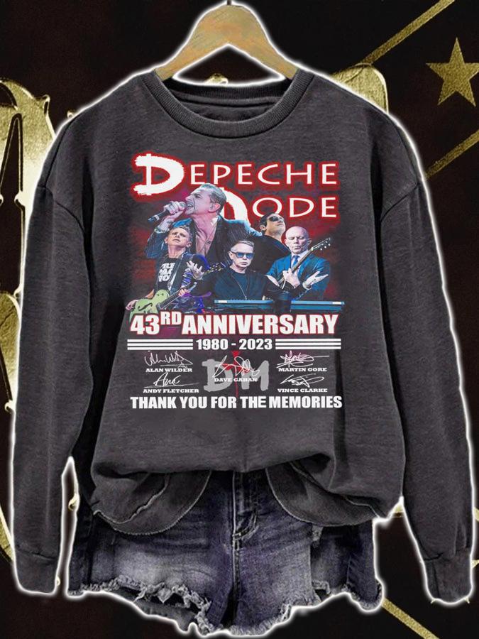 43rd Anniversary Depeche Mode 1980 2023 Thank You For The Memories t-shirt