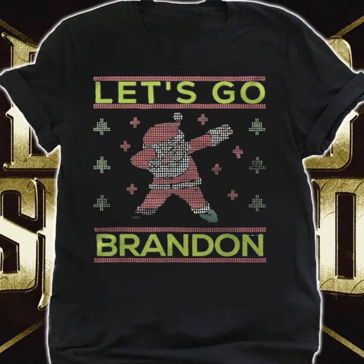 Hot let's Go Brandon Father Christmas T-Shirt t-shirt