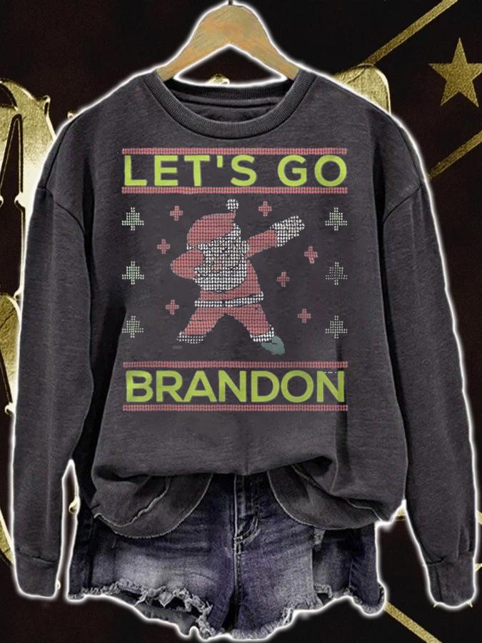Hot let's Go Brandon Father Christmas T-Shirt t-shirt