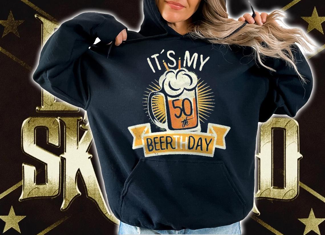 Its My 50Th Beerth Day Birthday Beer Candle shirt t-shirt