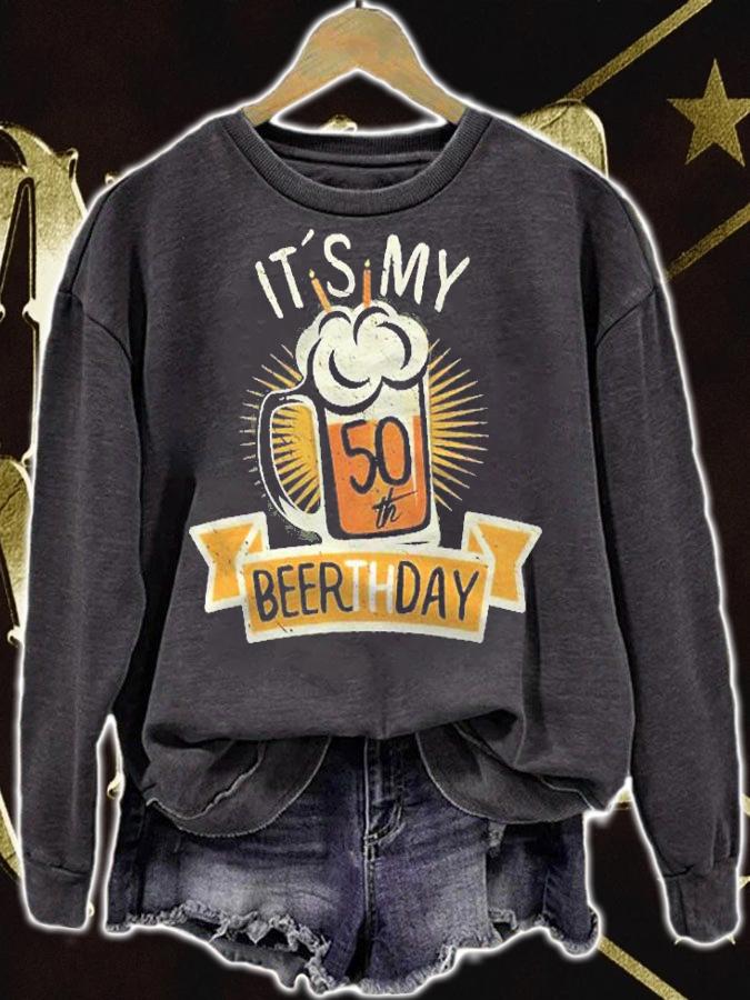 Its My 50Th Beerth Day Birthday Beer Candle shirt t-shirt