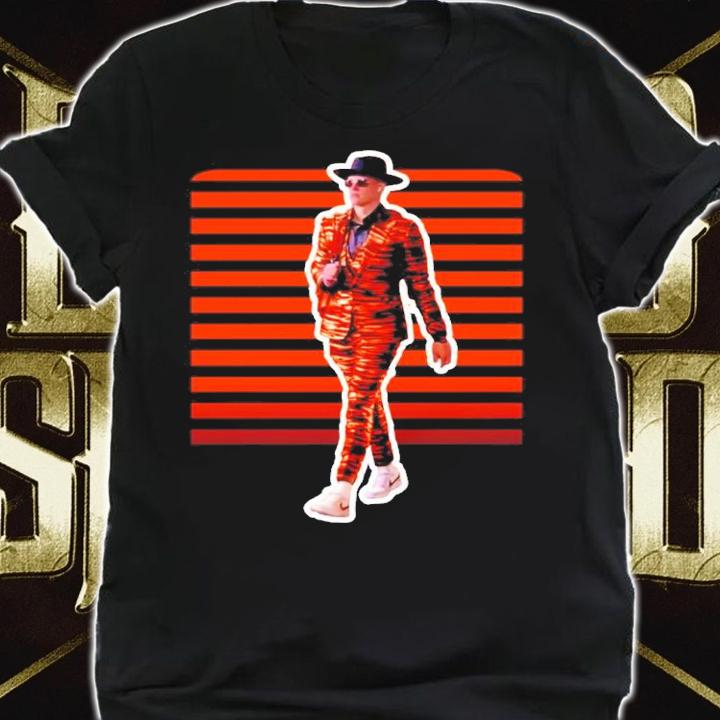 Joe Cool Burrow Tiger Print Suit Shirt t-shirt shirt