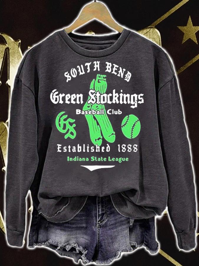 South Bend Green Stockings Baseball Club T-Shirt t-shirt sweatshirt