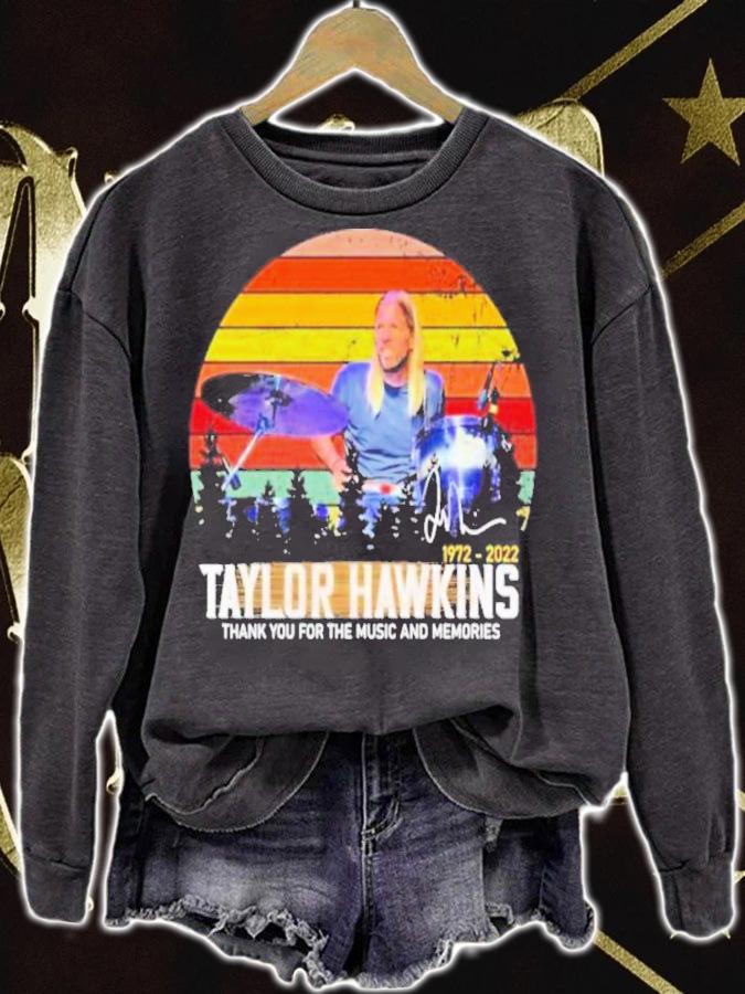 Taylor Hawkins 1972-2022 Signatures Thank You For The Music And Memories Vintage Shirt t-shirt sweatshirt