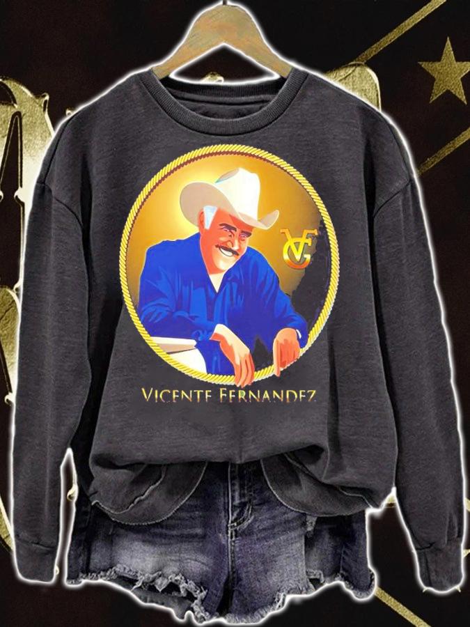 Vicente Fernandez Art The King Of Ranchera Music Shirt t-shirt sweatshirt