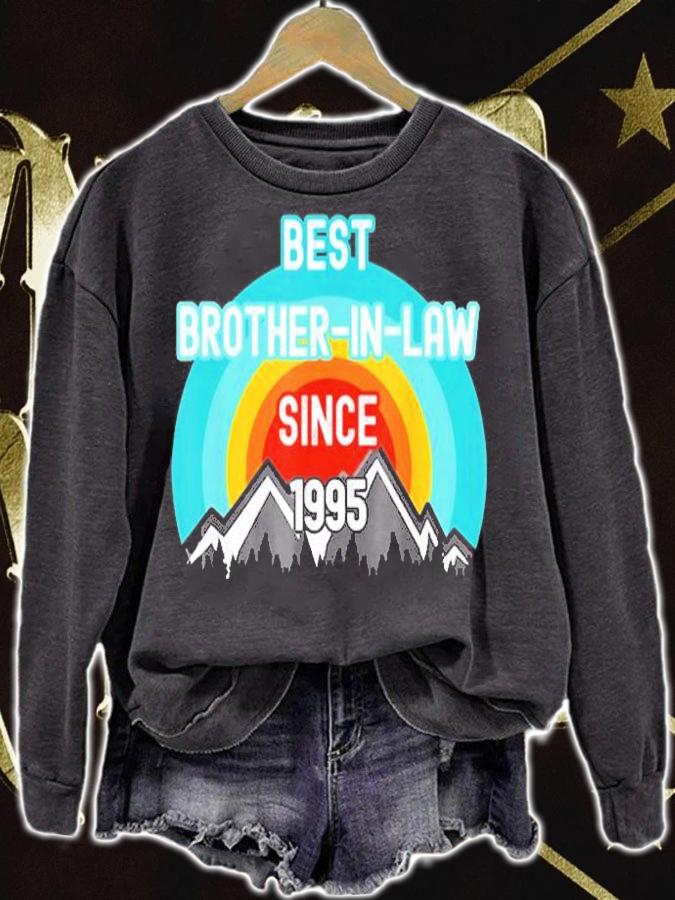 Gift For Brother In Law, Best Brother In Law Since 1995 T-Shirt t-shirt sweatshirt