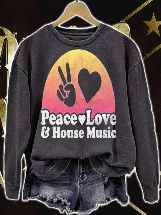 Peace Love And House Music Shirt t-shirt
