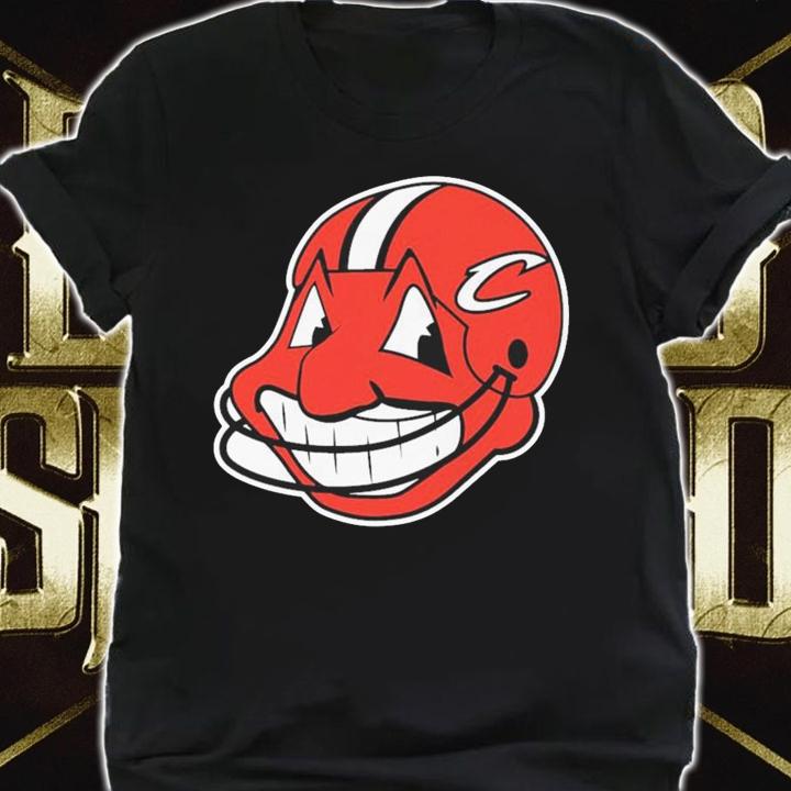 Cleveland Indians Mashup Cleveland Browns Logo t-shirt shirt