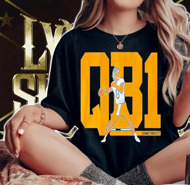 Kenny Pickett QB1 NFL Shirt t-shirt woman shirt