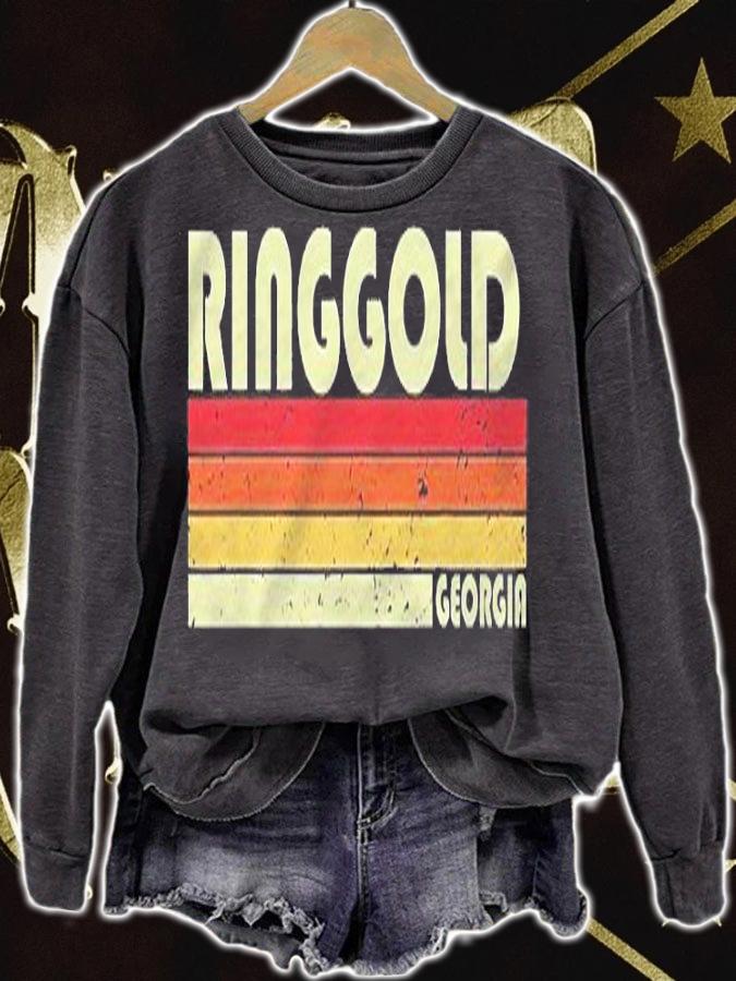 Ringgold Ga Georgia Funny City Home Roots Gift Retro 70S 80S Shirt t-shirt sweatshirt