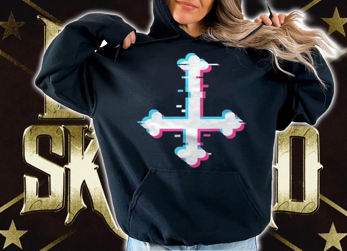 Satanic Symbol Turned Cross Vaporwave Aesthetic Shirt t-shirt