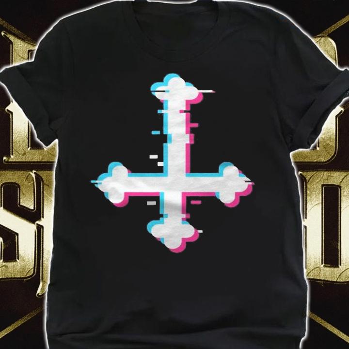 Satanic Symbol Turned Cross Vaporwave Aesthetic Shirt t-shirt