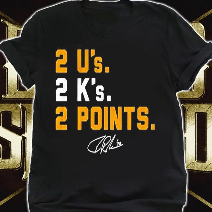 Tuukka Rask Two U's Two K's Two Points Signature T-Shirt t-shirt shirt