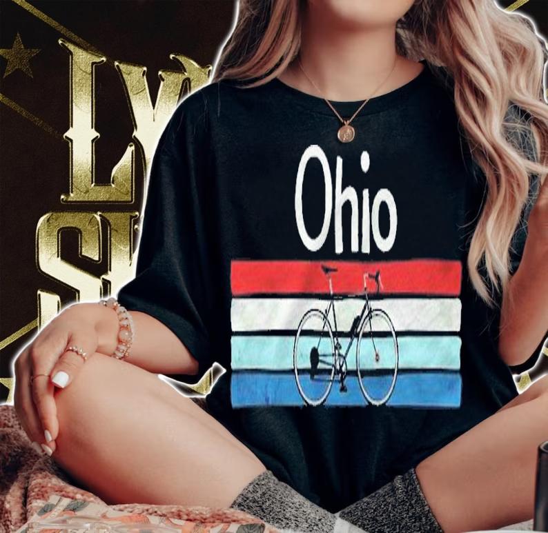 Vintage Retro Mountain Bike Ohio Shirt t-shirt woman shirt