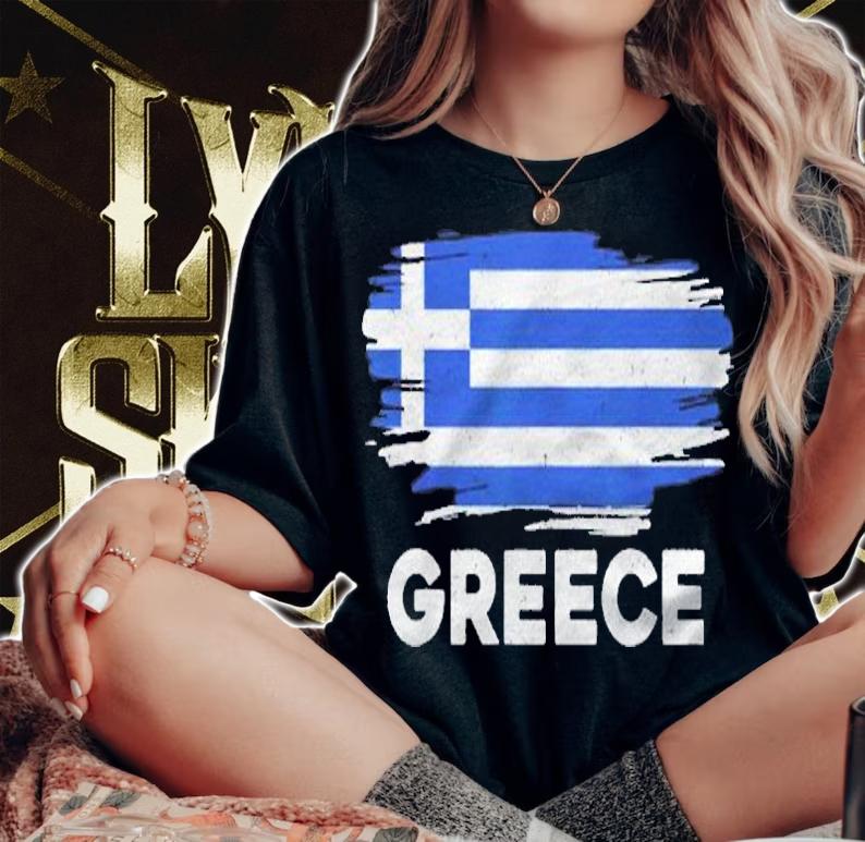 Greece Flag Greece Gift Tee For All Greeks Shirt woman shirt
