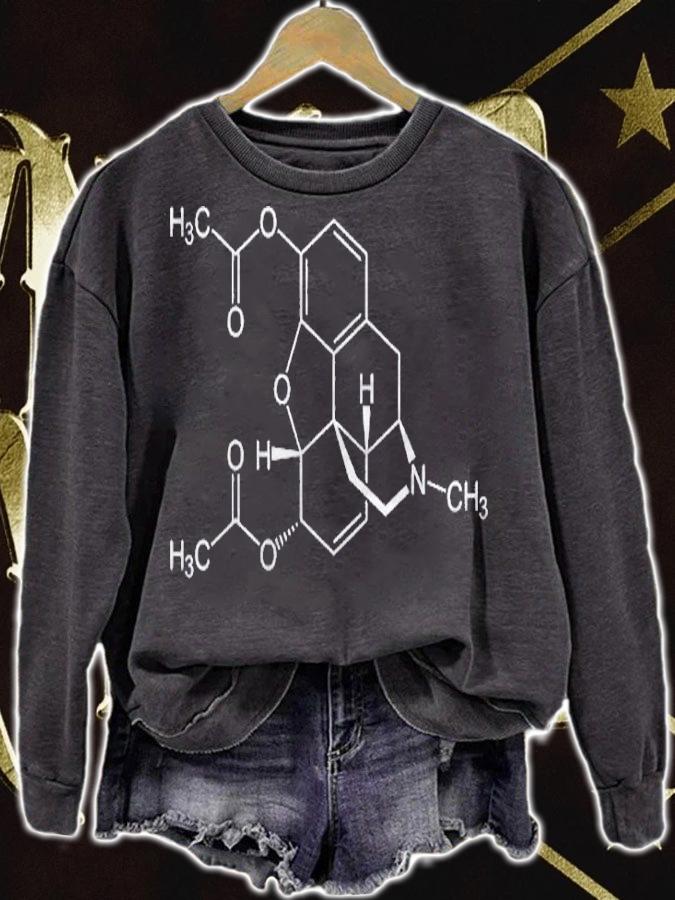 Heroin Molecule C21h23no5 Chemistry Gift Shirt sweatshirt