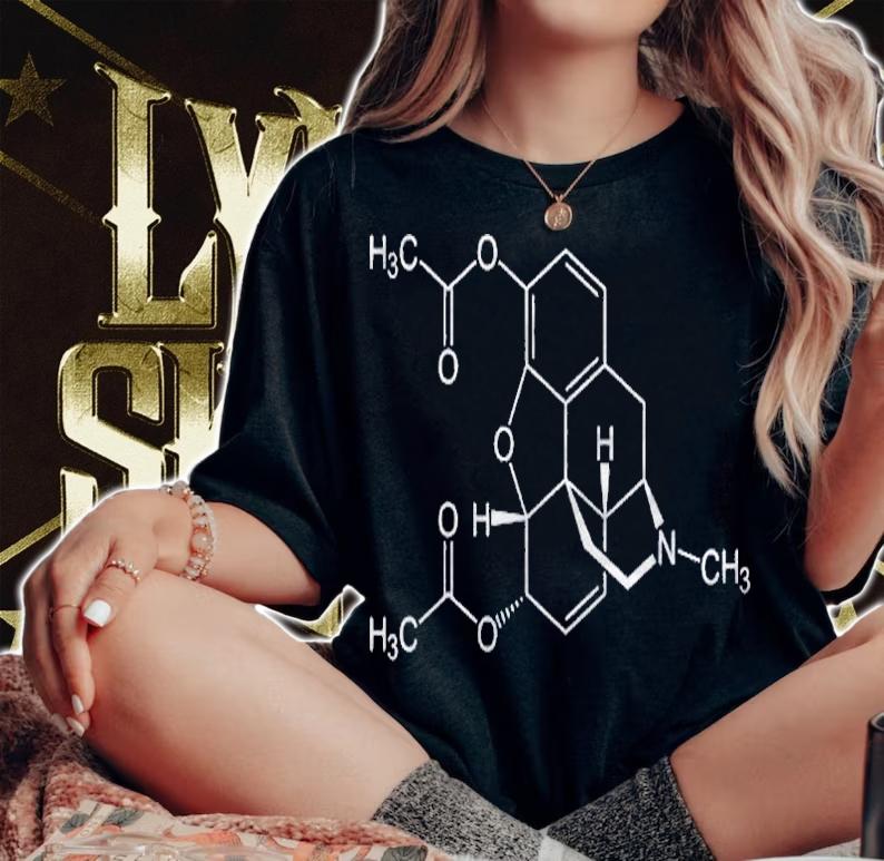 Heroin Molecule C21h23no5 Chemistry Gift Shirt woman shirt