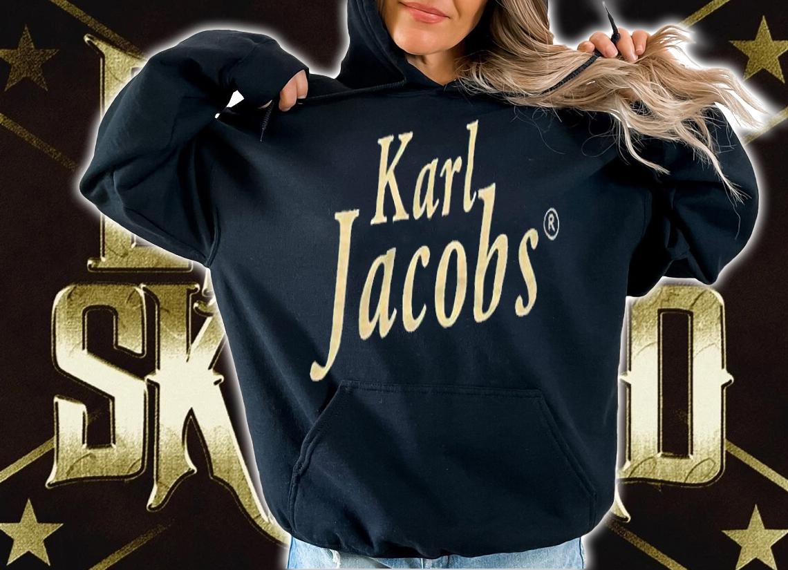 Karl Jacobs wine red T-shirt