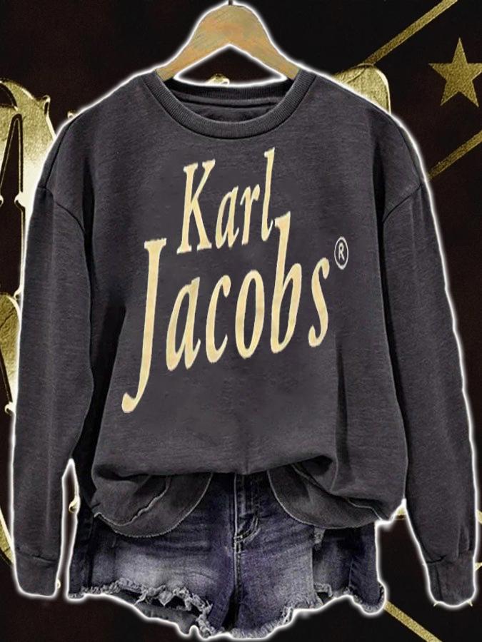 Karl Jacobs wine red T-shirt