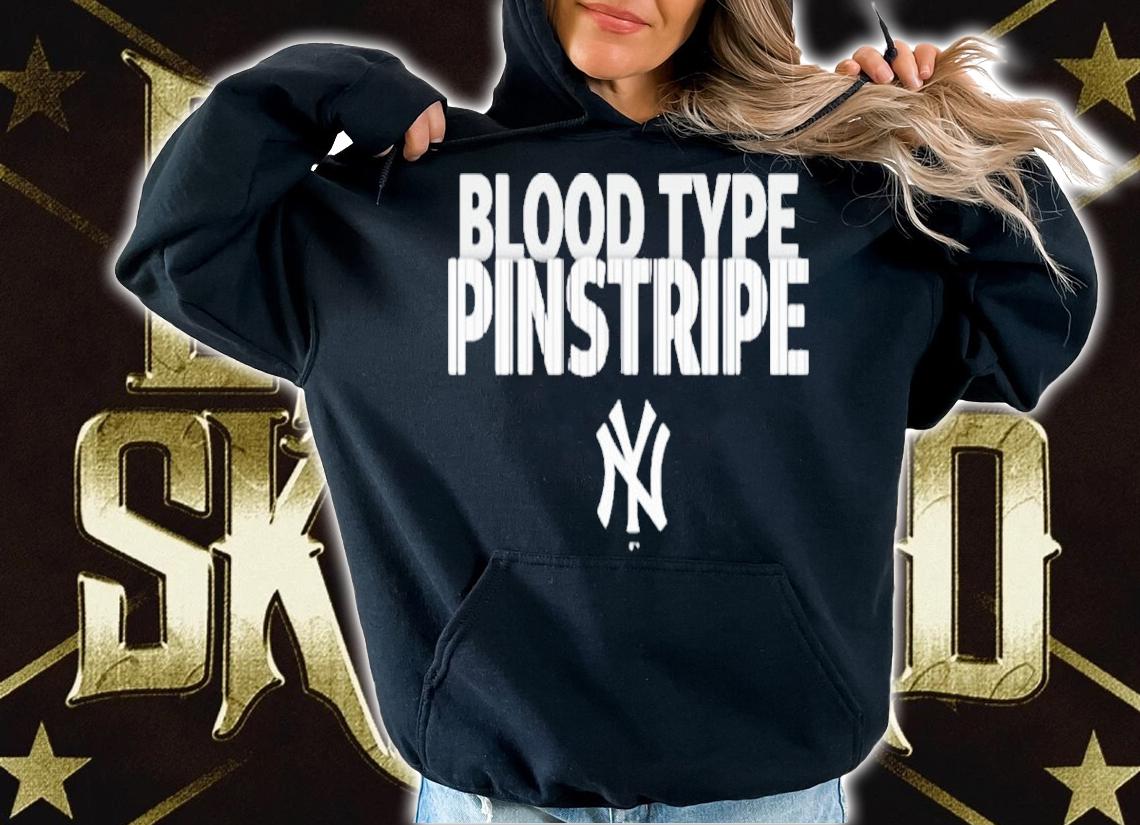 New York Yankees Blood Type Pinstripe 2022 Shirt