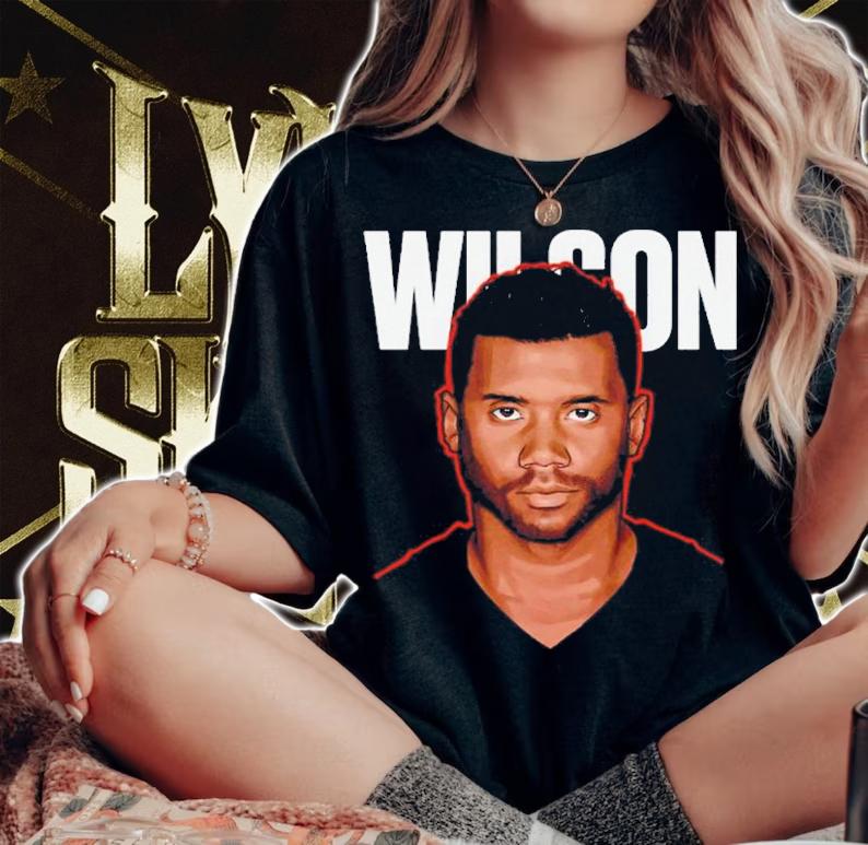 Russell Wilson Denver Game Face Football Shirt woman shirt